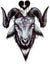 Baphomet Goat Inverted Pentacle Large Samael Lilith Devil 5 1/2" x 7" Waterproof Temporary Tattoos