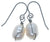 Baroque Freshwater Pearl Oval Wire Wrapped Titanium Earrings Hypoallergenic for Sensitive Ears