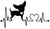 Cute Chihuahua Dog Love EKG Heartbeat Waterproof Temporary Tattoos 2 Sheets