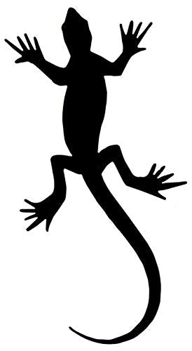 Lizard Black Waterproof Temporary Tattoos 2 Sheets