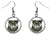 Black Panther Silver Hypoallergenic Stainless Steel Earrings