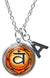 My Altar Svadisthana 2nd Chakra Orange Vitality & Initial Charm Steel 24" Necklace