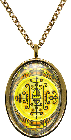 My Altar Tonthomba Lwa Voodoo Veve Magick Stainless Steel Pendant Necklace