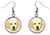 Golden Retriever Dog Silver Hypoallergenic Stainless Steel Earrings