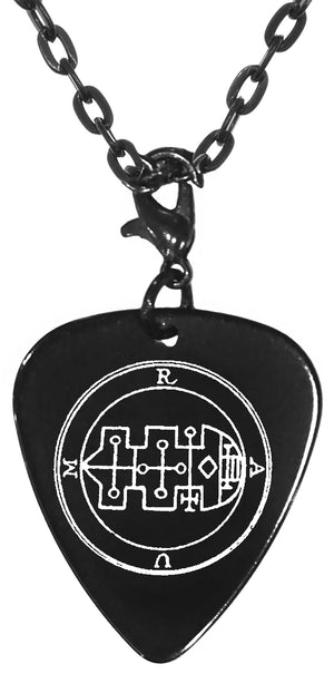 Ars Goetia Lesser Seal Guitar Pick Necklace - Choose Your Seal
