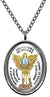 My Altar Archangel St Michael Gods Courage & Strength Protected by Angels Silver Steel Pendant Necklace