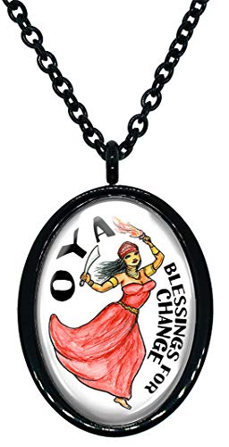 My Altar OYA Orisha for Blessings of Change Stainless Steel Pendant Necklace