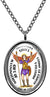 My Altar Archangel Uriel Gift of Illumination Protected by Angels Silver Steel Pendant Necklace