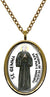 My Altar Saint Gemma Patron for Migraines & Back Pain Gold Stainless Steel Pendant Necklace