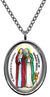 My Altar Saint Perpetua & St Felicitas Patrons for Womens Rights Silver Stainless Steel Pendant Necklace