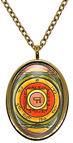 My Altar Solomons 5th Pentacle of Venus for Love & Attraction in Another Gold Stainless Steel Pendant Necklace