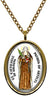 My Altar Saint Catherine of Bolognia Gold Stainless Steel Pendant Necklace