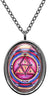 Solomons 3rd Pentacle of Mars for Undermining Ones Enemies Silver Stainless Steel Pendant Necklace