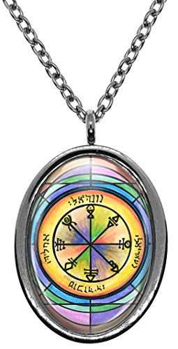 My Altar Solomons 1st Pentacle of Venus Brings Friendships to The Possessor Silver Stainless Steel Pendant Necklace