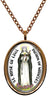 My Altar Saint Rose of Lima Patron of Miracles Rose Gold Stainless Steel Pendant Necklace