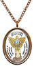 My Altar Archangel St Michael Gods Courage & Strength Protected by Angels Rose Gold Steel Pendant Necklace