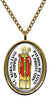My Altar Saint Augustine of Hippo Patron of Love & Protection Gold Stainless Steel Pendant Necklace