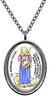 My Altar St Germain Cousin Patron of Abused & Disabled People Silver Stainless Steel Pendant Necklace