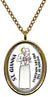 My Altar Saint Gianna Patron of The Pro Life Movement Gold Stainless Steel Pendant Necklace