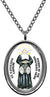 My Altar Saint Catherine of Laboure Patron of The Miraculous Medal Silver Steel Pendant Necklace