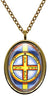 My Altar Solomons 6th Jupiter Seal Protects from All Earthly Danger Gold Stainless Steel Pendant Necklace