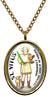 My Altar Saint Vitus Patron of Actors, Comedians, Dancers Gold Stainless Steel Pendant Necklace