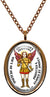 My Altar Archangel Zerachiel Gift of Healing Protected by Angels Rose Gold Steel Pendant Necklace