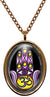 My Altar Ohm Aum Enlightenment Manifestation Hamsa Rose Gold Stainless Steel Pendant Necklace