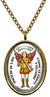 My Altar Archangel Zerachiel Gift of Healing Protected by Angels Gold Steel Pendant Necklace
