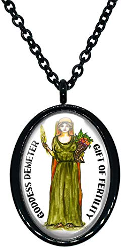 My Altar Goddess Demeter Gift of Fertility Stainless Steel Pendant Necklace
