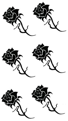 Roses Waterproof Temporary Tattoos 2 Sheets