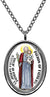 My Altar Saint Joseph Foster Father of Jesus Patron of Dads Silver Stainless Steel Pendant Necklace