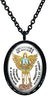 My Altar Archangel St Michael Gods Courage & Strength Protected by Angels Black Steel Pendant Necklace