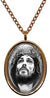 My Altar Jesus Christ Crucifixion Rose Gold Stainless Steel Pendant Necklace