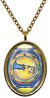 My Altar Solomons 5th Pentacle of The Moon Protects Against All Phantoms of Night Gold Stainless Steel Pendant Necklace