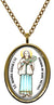 My Altar Saint Maria Goretti Patron of Rape Victims Gold Stainless Steel Pendant Necklace