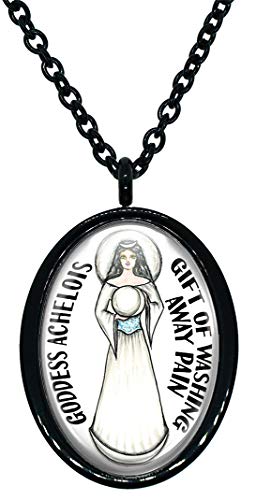 My Altar Goddess Achelois Gift of Washing Away Pain Stainless Steel Pendant Necklace
