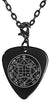 Solomon's 4th Venus Seal To Make One Come to You Black Guitar Pick Clip Charm on 24" Chain Necklace