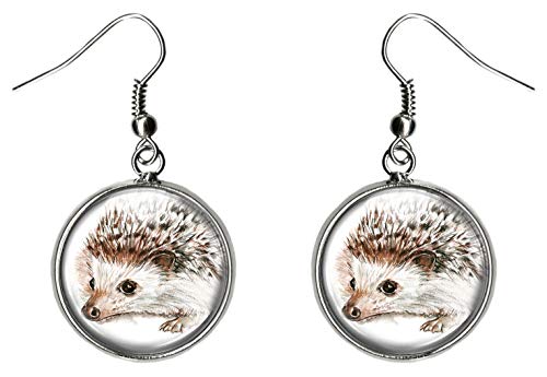 Hedgehog Hypoallergenic Stainless Steel Silver Earrings