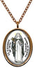 My Altar Saint Catherine of Siena Patron for Sickness Rose Gold Stainless Steel Pendant Necklace
