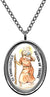 My Altar Saint Christopher Patron Saint of Travel Silver Stainless Steel Pendant Necklace