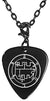 Stolas 36th Lesser Seal Goetia Black Guitar Pick Clip Charm on 24" Chain Necklace