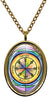 My Altar Solomons 1st Pentacle of Venus Brings Friendships to The Possessor Gold Stainless Steel Pendant Necklace