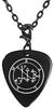 Balam 51st Lesser Seal Goetia Black Guitar Pick Clip Charm on 24" Chain Necklace