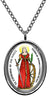My Altar Saint Catherine of The Wheel for Sewing & Fashion Design Silver Stainless Steel Pendant Necklace