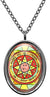 My Altar Solomons 7th Pentacle of Mars to Daze & Disorient Rivals Silver Stainless Steel Pendant Necklace