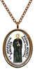 My Altar Saint Josephine Bakhita Patron Against Human Trafficking Rose Gold Stainless Steel Pendant Necklace