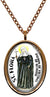 My Altar Saint Flora Patron for Victims of Betrayal Rose Gold Stainless Steel Pendant Necklace