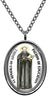 My Altar Saint Ignatius of Loyola Patron of Education Silver Stainless Steel Pendant Necklace