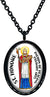 My Altar Saint Honore for Healing Culinary Arts Black Stainless Steel Pendant Necklace